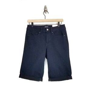 NYDJ Shape Shorts Rolled Hem Bermuda Modest